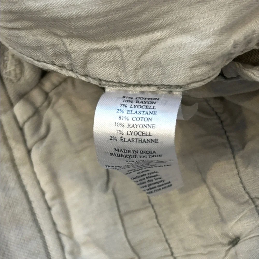 Faherty Light Gray Flat Front Shorts - Picture 3 of 7